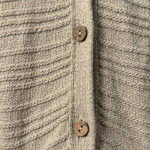 Cream-Color Button Cardigan - Free People - XL